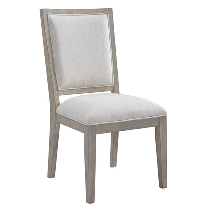 Gray Upholstered Dining Chair Set of 2 for Kitchen or Formal Dining Table Use