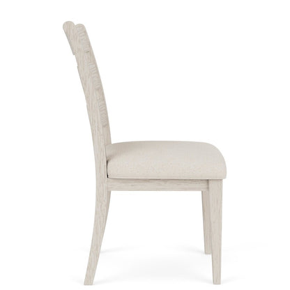 Beige Upholstered Dining Chair for Kitchen or Elegant Dining Room Use, Set of 2