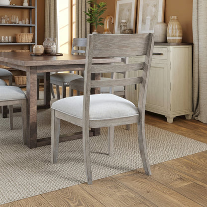 Gray Wooden Dining Chair for Kitchen Table and for Dining Table, Set of 2