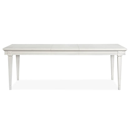 Willowbrook Egg Shell White Extendable Rectangular Dining Table