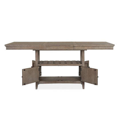 Paxton Place Dovetail Grey Extendable Counter Height Dining Table