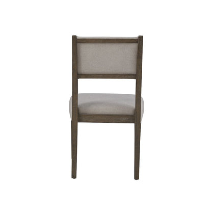 Kavanaugh Weathered Kona Brown Upholstered Side Chair Two Pack