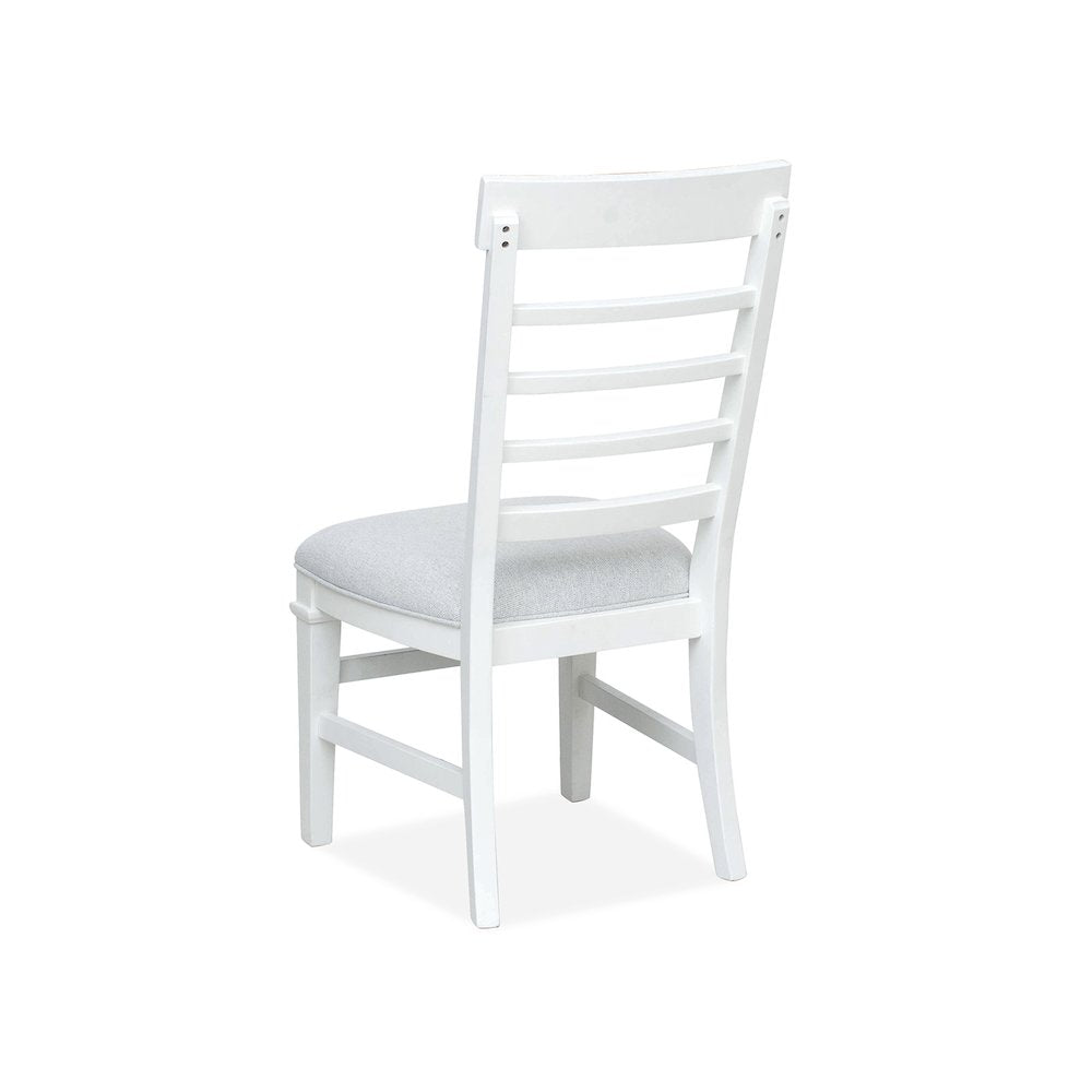 Charleston White Dove White Upholstered Side Chair Two Pack