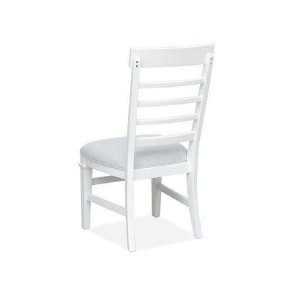 Charleston White Dove White Upholstered Side Chair Two Pack