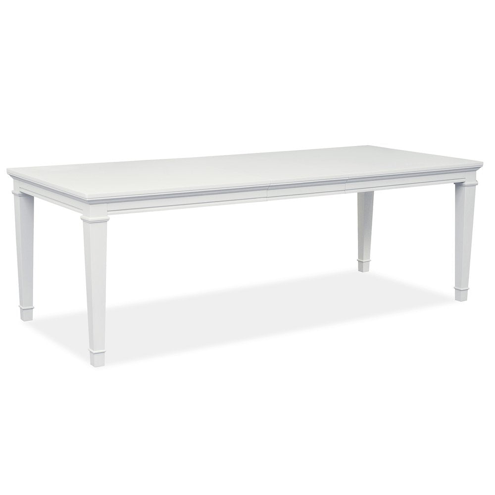 Charleston White Dove White Extendable Rectangular Dining Table