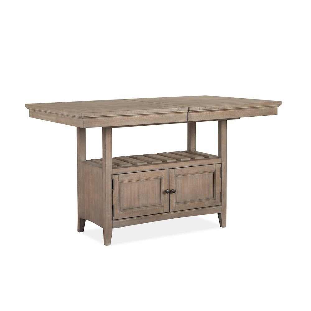 Paxton Place Dovetail Grey Extendable Counter Height Dining Table