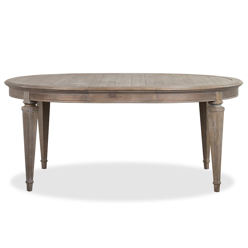 Lancaster Dovetail Grey Extendable Round Dining Table