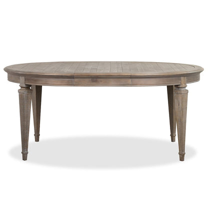 Lancaster Dovetail Grey Extendable Round Dining Table