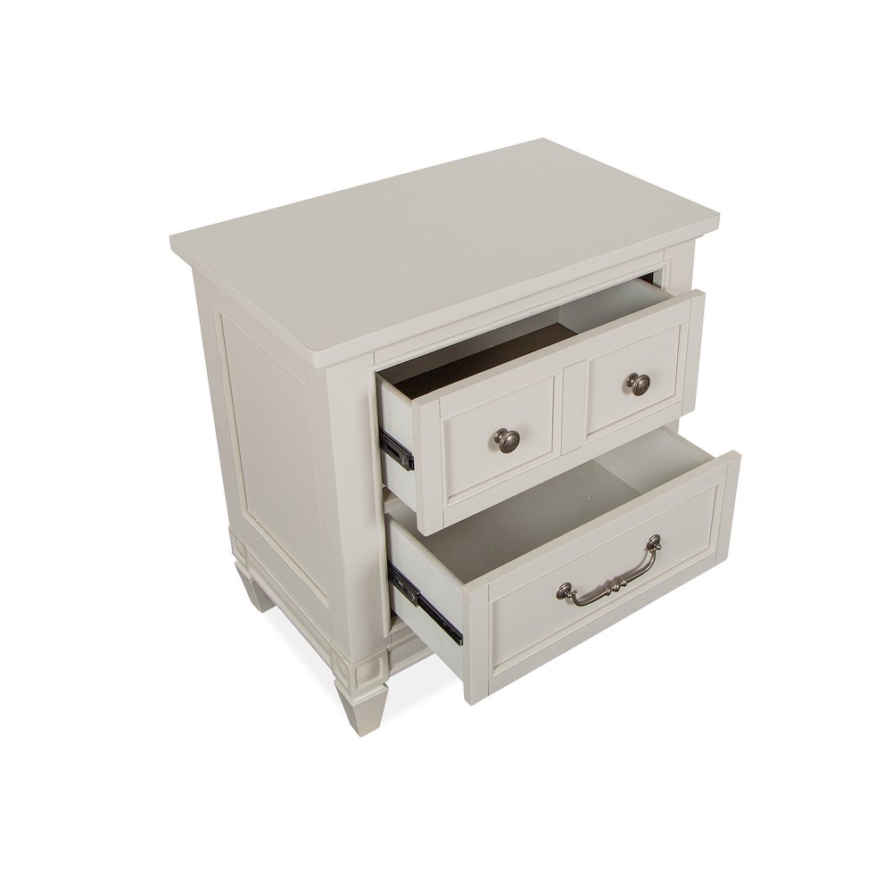 Willowbrook Egg Shell White With Slight Rub Through Drawer Nightstand