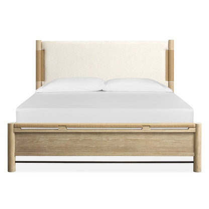 Sunset Cove Sanibel Brown Queen Panel Upholstered Bed