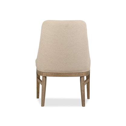 Tristan Swiss Coffee Upholstered Arm Chair Two Pack