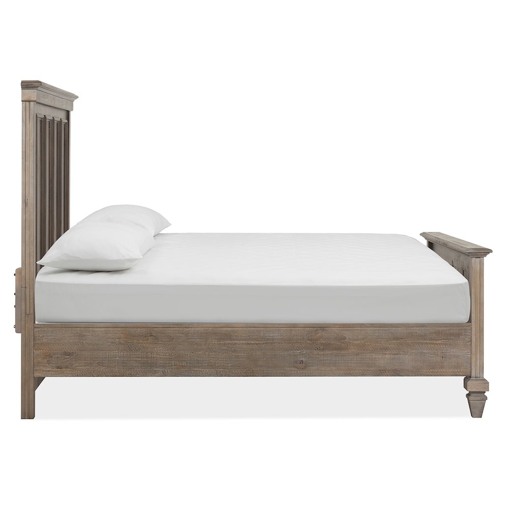 Lancaster Dovetail Grey Queen Panel Bed