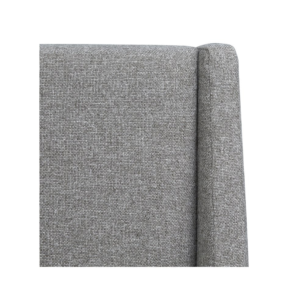 Lindon Belgian Wheat And Coffee Bean Queen Grey Upholstered Island Bed