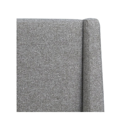Lindon Belgian Wheat And Coffee Bean Queen Grey Upholstered Island Bed