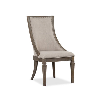 Lancaster Dovetail Grey Upholstered Arm Chair Two Pack