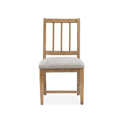 Lindon Belgian Wheat Upholstered Side Chair Two Pack