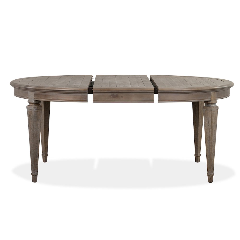 Lancaster Dovetail Grey Extendable Round Dining Table