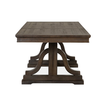 Westley Falls Graphite Extendable Trestle Dining Table