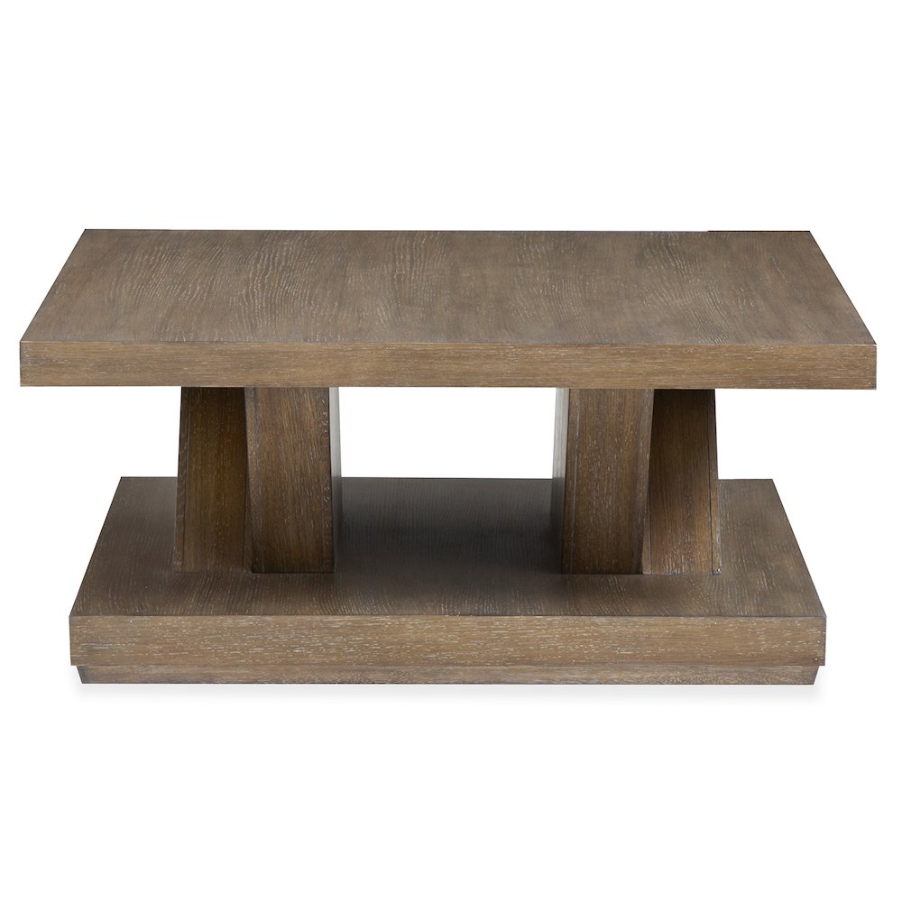 Lansbury Antique Wheat Square Cocktail Table With Casters