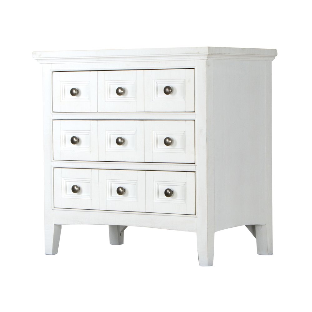 Heron Cove Chalk White And Dovetail Grey Drawer Nightstand