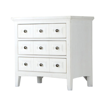Heron Cove Chalk White And Dovetail Grey Drawer Nightstand
