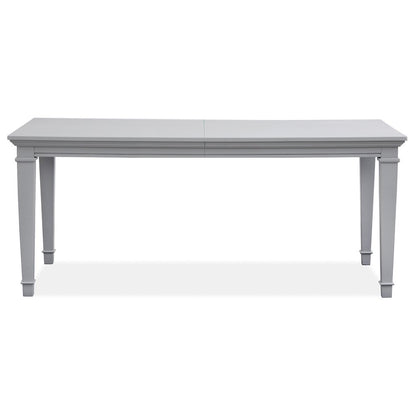 Charleston Harbor Gray Grey Extendable Rectangular Dining Table