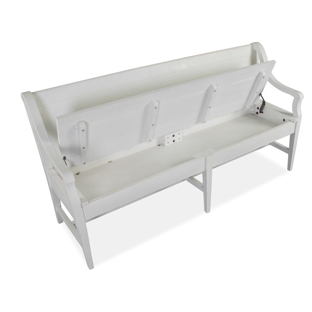 Heron Cove Chalk White And Dovetail Grey Bench