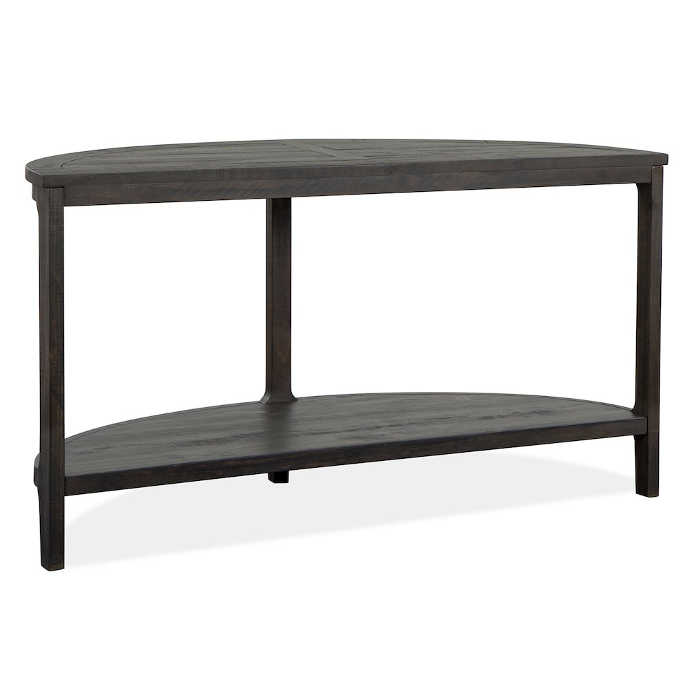 Boswell Peppercorn Demilune Sofa Table