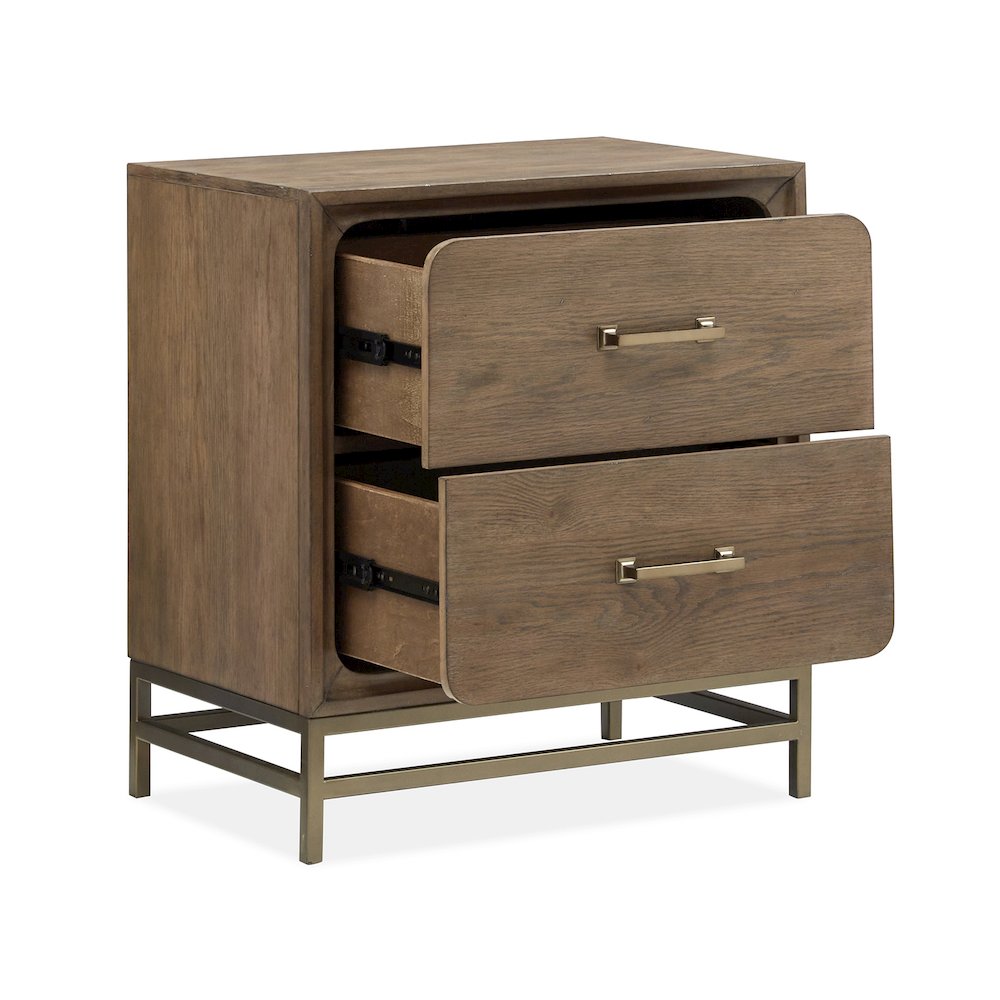 Lindon Belgian Wheat And Coffee Bean Drawer Nightstand