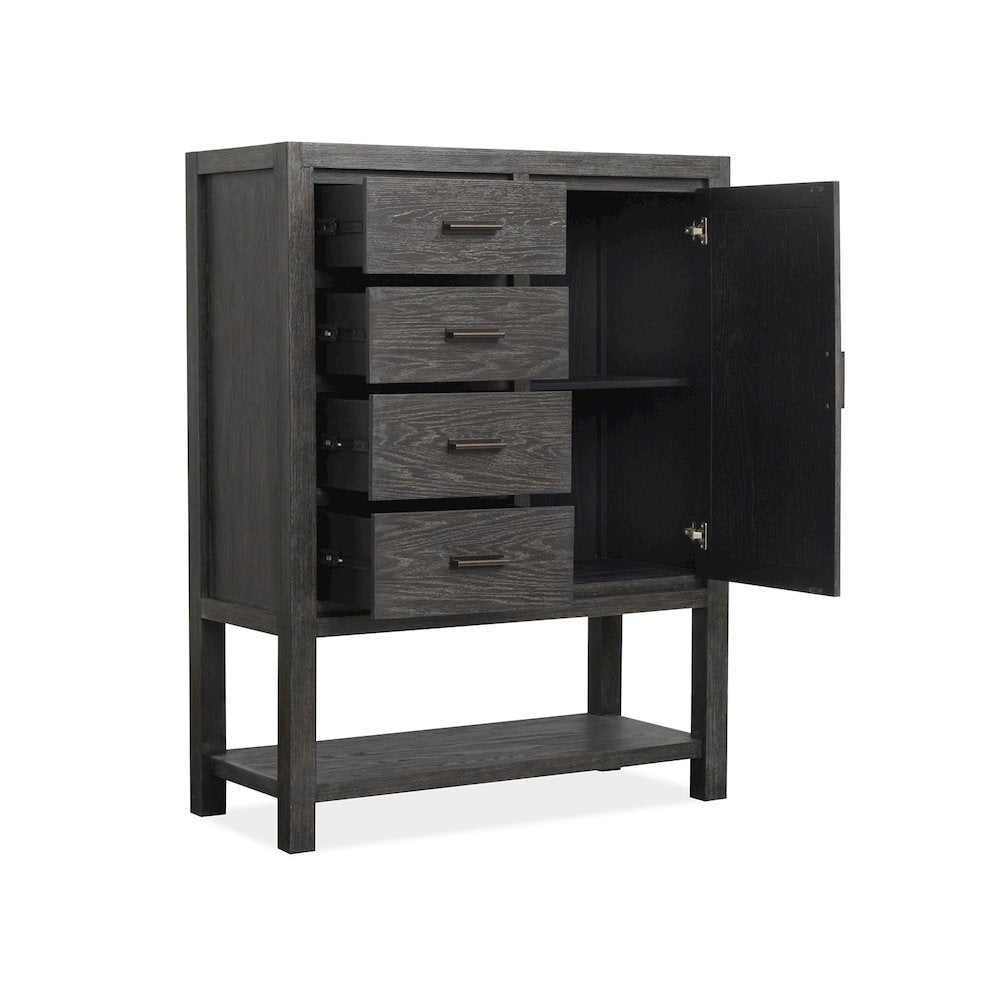 Plum Creek Ravenwood Black Door Chest