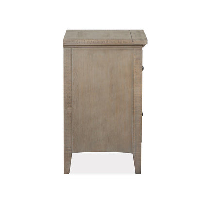 Paxton Place Dovetail Grey Small Drawer Nightstand