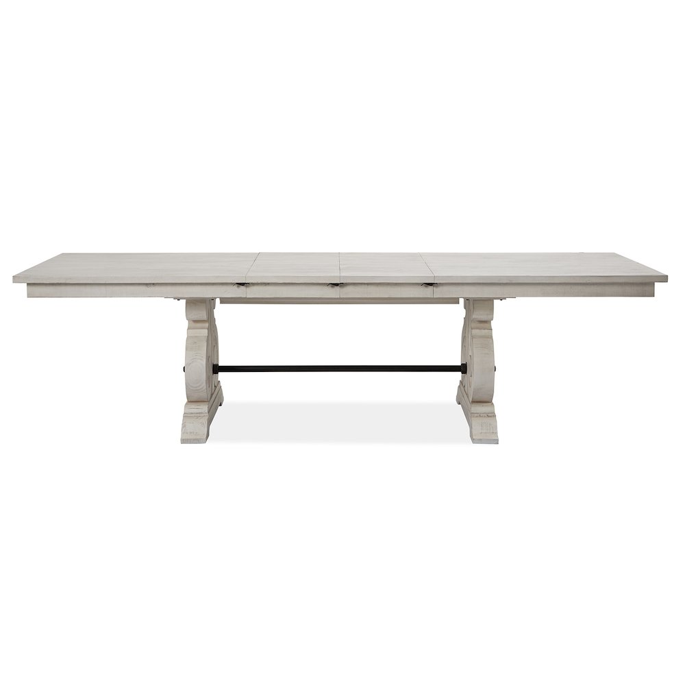 Bronwyn Alabaster And Toasted Nutmeg Extendable Rectangular Dining Table