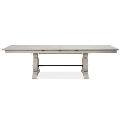 Bronwyn Alabaster And Toasted Nutmeg Extendable Rectangular Dining Table