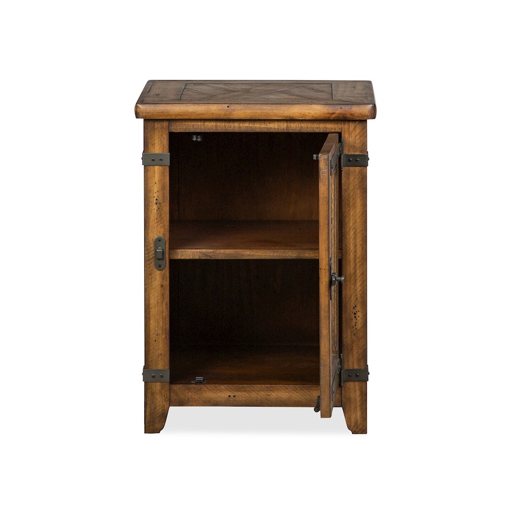 Chesterfield Farmhouse Timber Chairside End Table