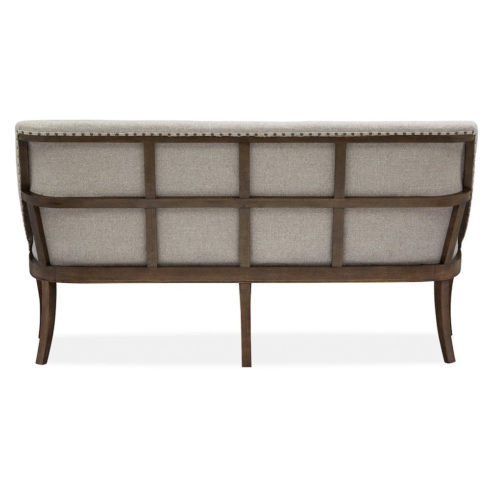 Roxbury Manor Homestead Brown Upholstered Bench