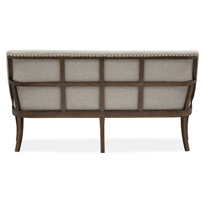 Roxbury Manor Homestead Brown Upholstered Bench