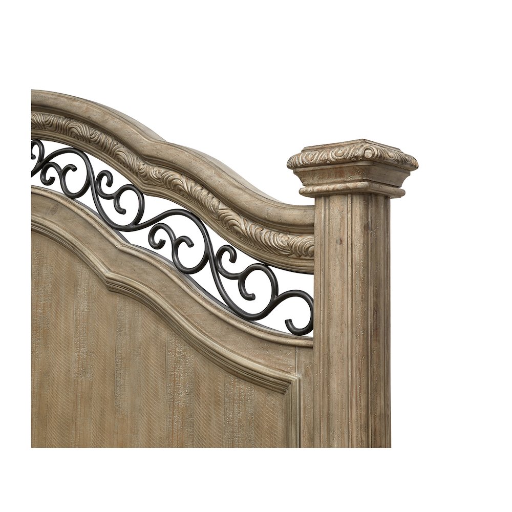 Marisol Fawn King Panel Bed