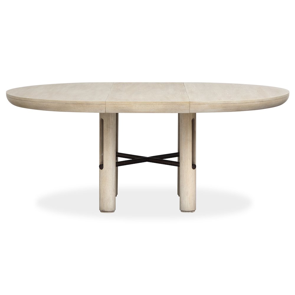Sunset Cove Sanibel Brown Extendable Round Dining Table