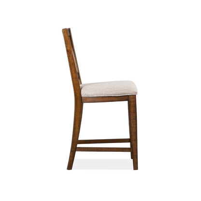 Bay Creek Toasted Nutmeg Upholstered Counter Chair Two Pack
