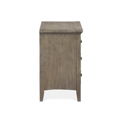 Paxton Place Dovetail Grey Drawer Nightstand
