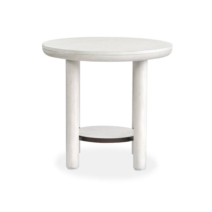 Sunset Cove Moonlight Pearl Round End Table