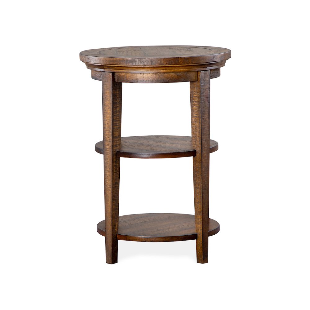 Bay Creek Toasted Nutmeg Round Accent End Table