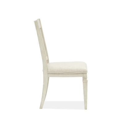 Newport Alabaster Upholstered Side Chair Two Pack