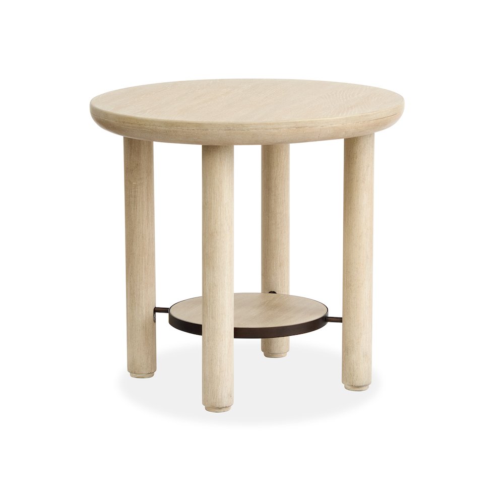 Sunset Cove Sanibel Brown Round End Table