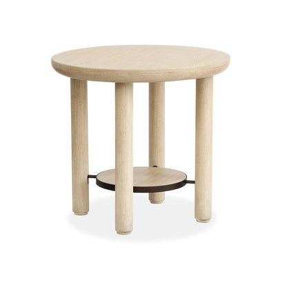 Sunset Cove Sanibel Brown Round End Table
