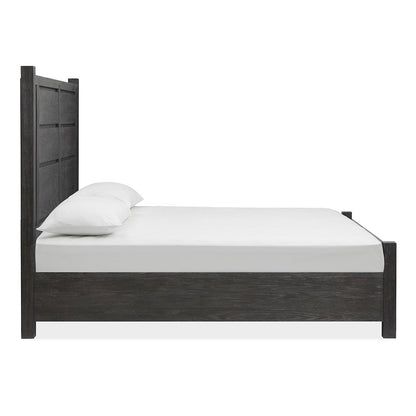 Plum Creek Ravenwood Black King Panel Storage Bed