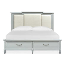 Glenbrook Pebble King Upholstered Panel Storage Bed