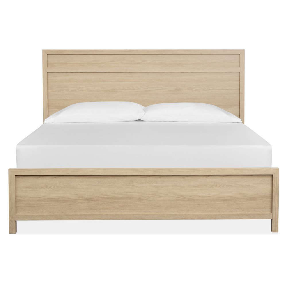 Merrifield Sandstone Beige King Panel Bed