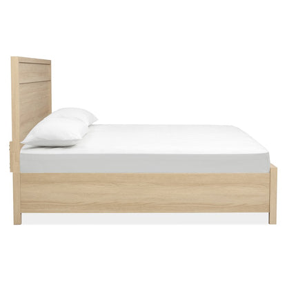 Merrifield Sandstone Beige King Panel Bed