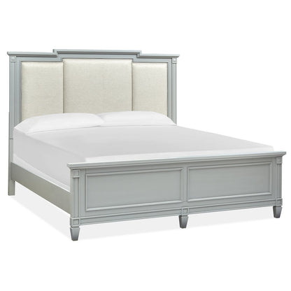 Glenbrook Pebble King Upholstered Panel Bed